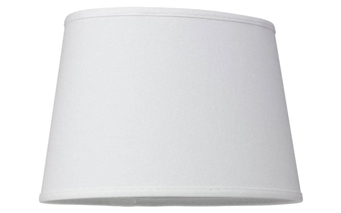 Linne Lampskärm Oval 25cm Vit