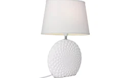 Linne Lampskärm Oval 25cm Vit