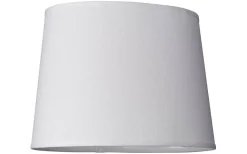 Linne Lampskärm Oval 32cm Vit