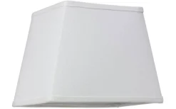 Linne Lampskärm Rektangulär 23,5cm Vit