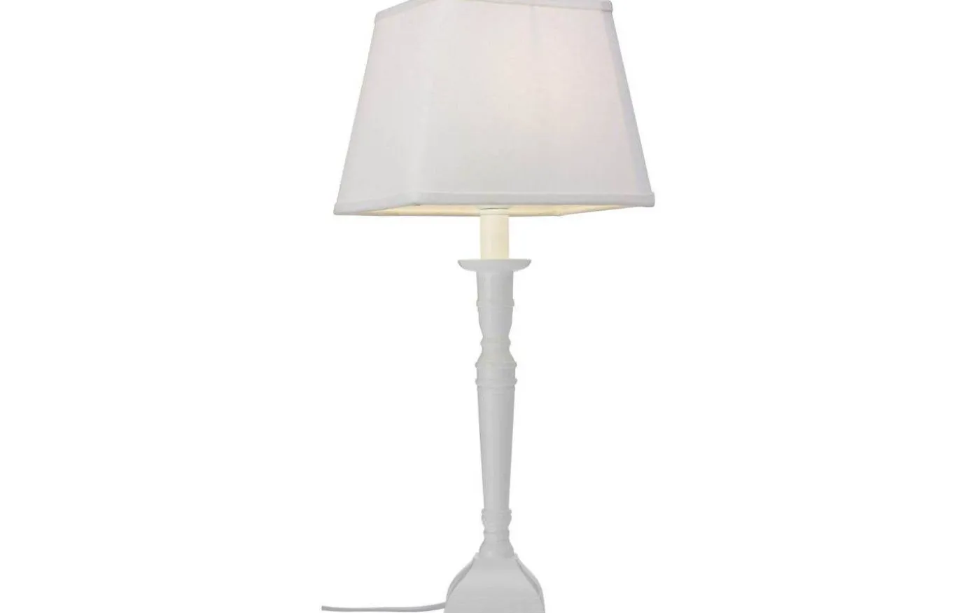 Linne Lampskärm Rektangulär 23,5cm Vit