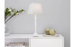 Linne Lampskärm Rektangulär 23,5cm Vit