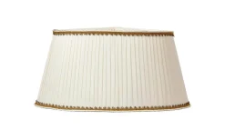 Linnea Oval Lampskärm med 10mm Rörfäste 50cm Beige