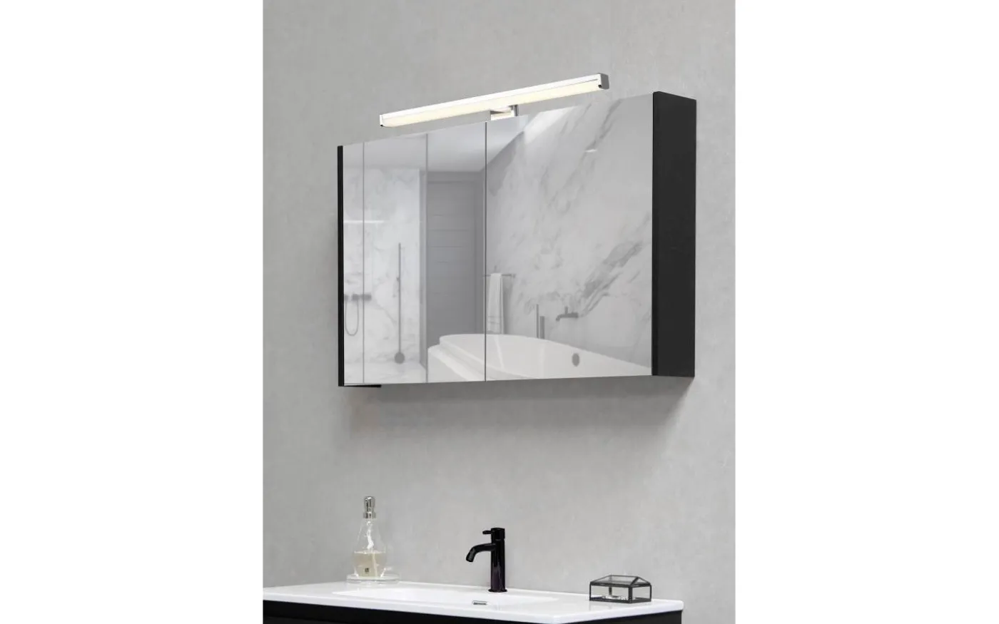 Lino H2O Vägglampa LED 40cm krom IP44