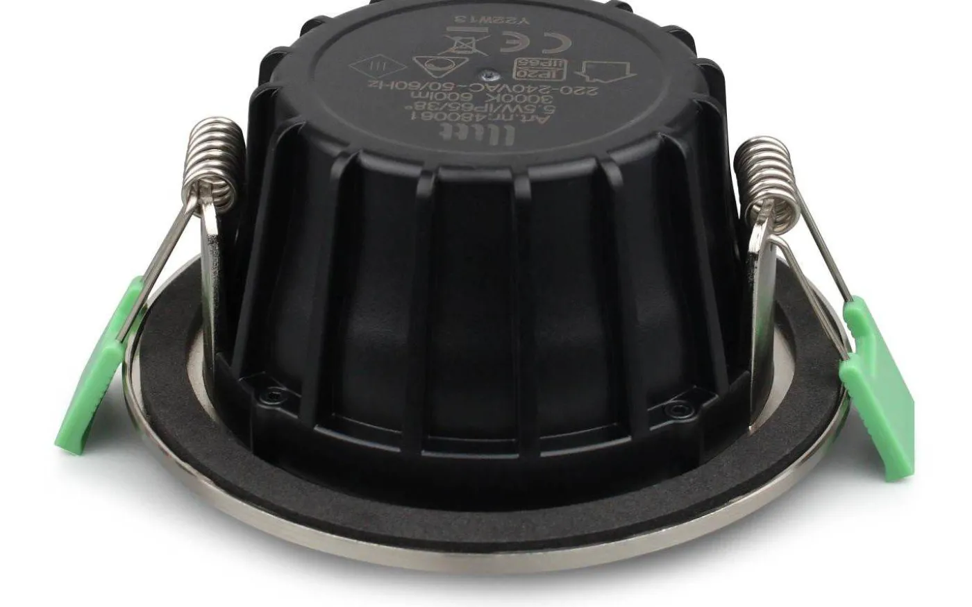 Lisa 230V Spotlight 3000K 5,5W 3-pack Borstad Stål IP65