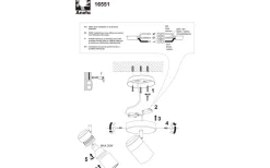 Livorno Takspotlight 10cm Singel Krom IP44