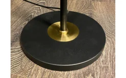 Ljusdal Golvfot 140cm 1L Svart/Matt Mässing Ex. Lampskärm