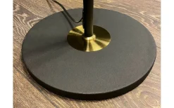 Ljusdal Golvfot 140cm 3L Svart/Matt Mässing Ex. Lampskärmar