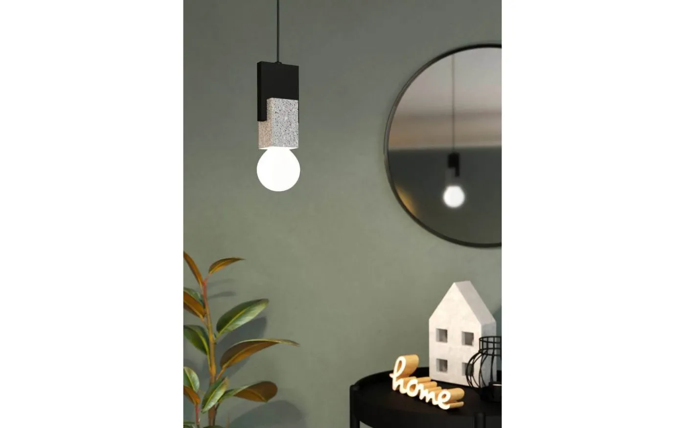 Lobatia Fönsterlampa 10,5cm Svart