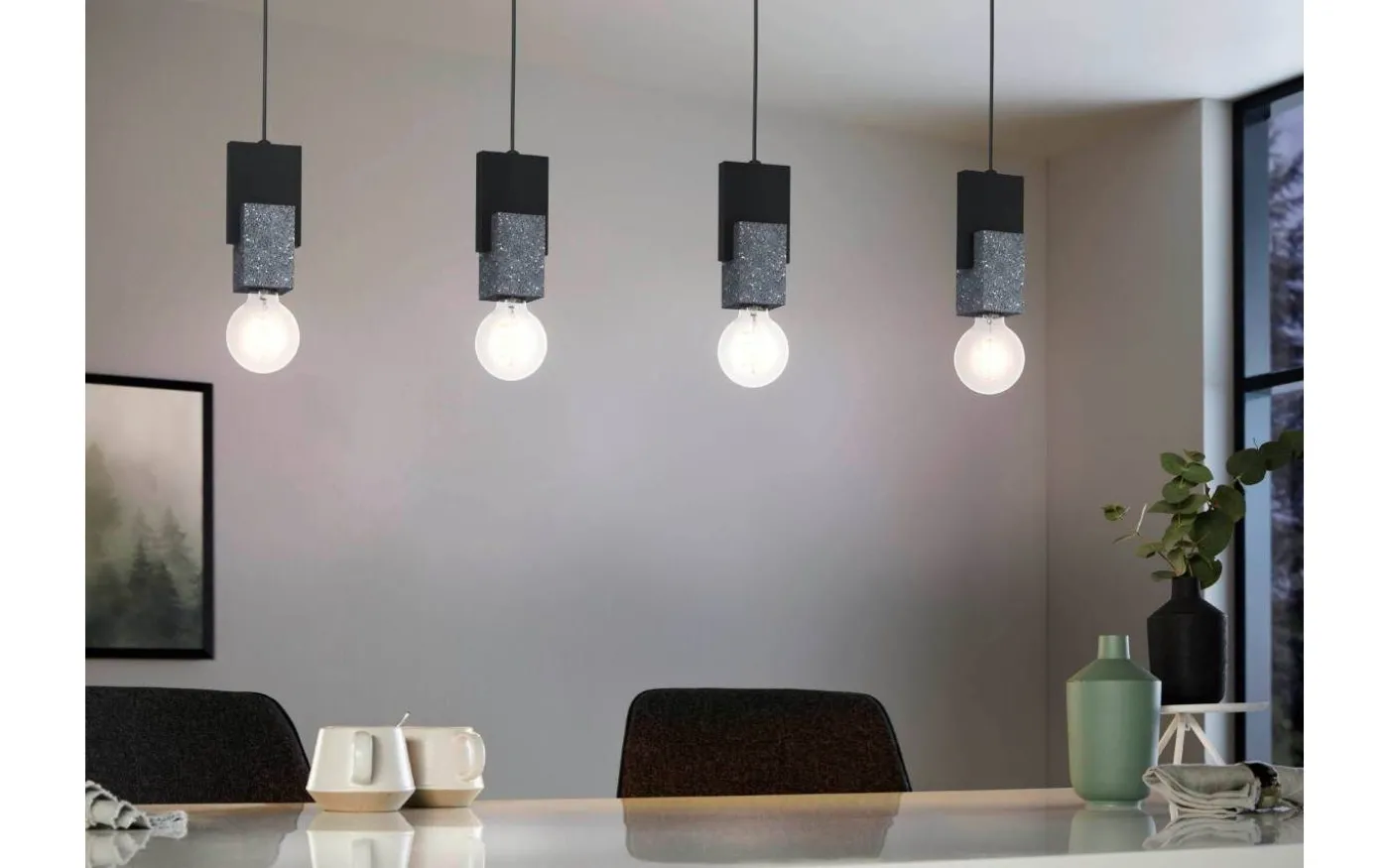 Lobatia Taklampa 93cm Svart