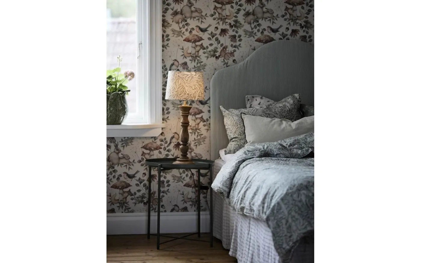 Lodge Bordslampa 59cm Eldertree Brun/Grön