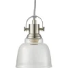 Loke Fönsterlampa 12cm Satin Nickel/Klar