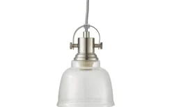Loke Fönsterlampa 12cm Satin Nickel/Klar
