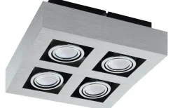 Loke Plafond 25cm LED Borstad Aluminium