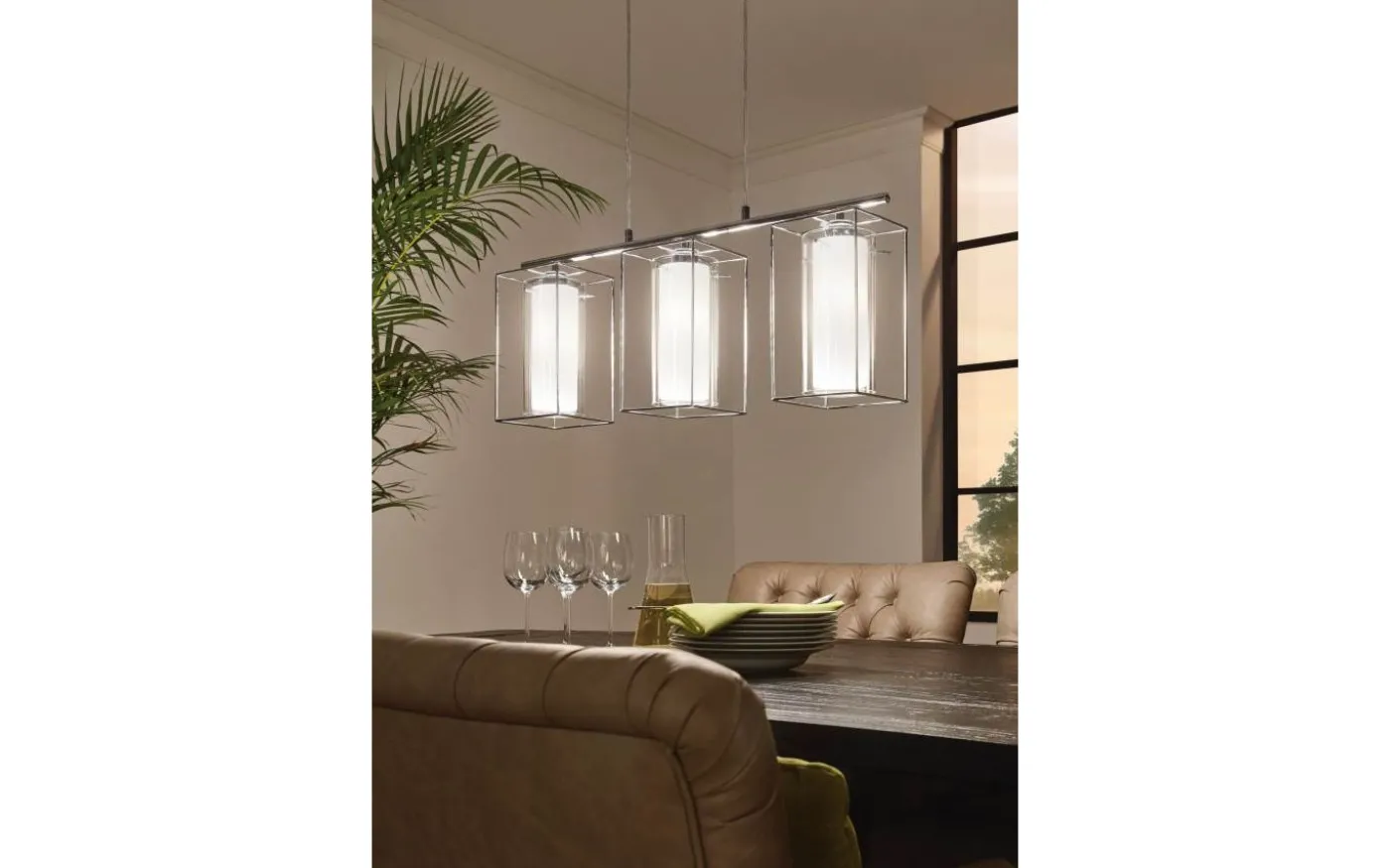 Loncino 1 Taklampa 75cm Krom