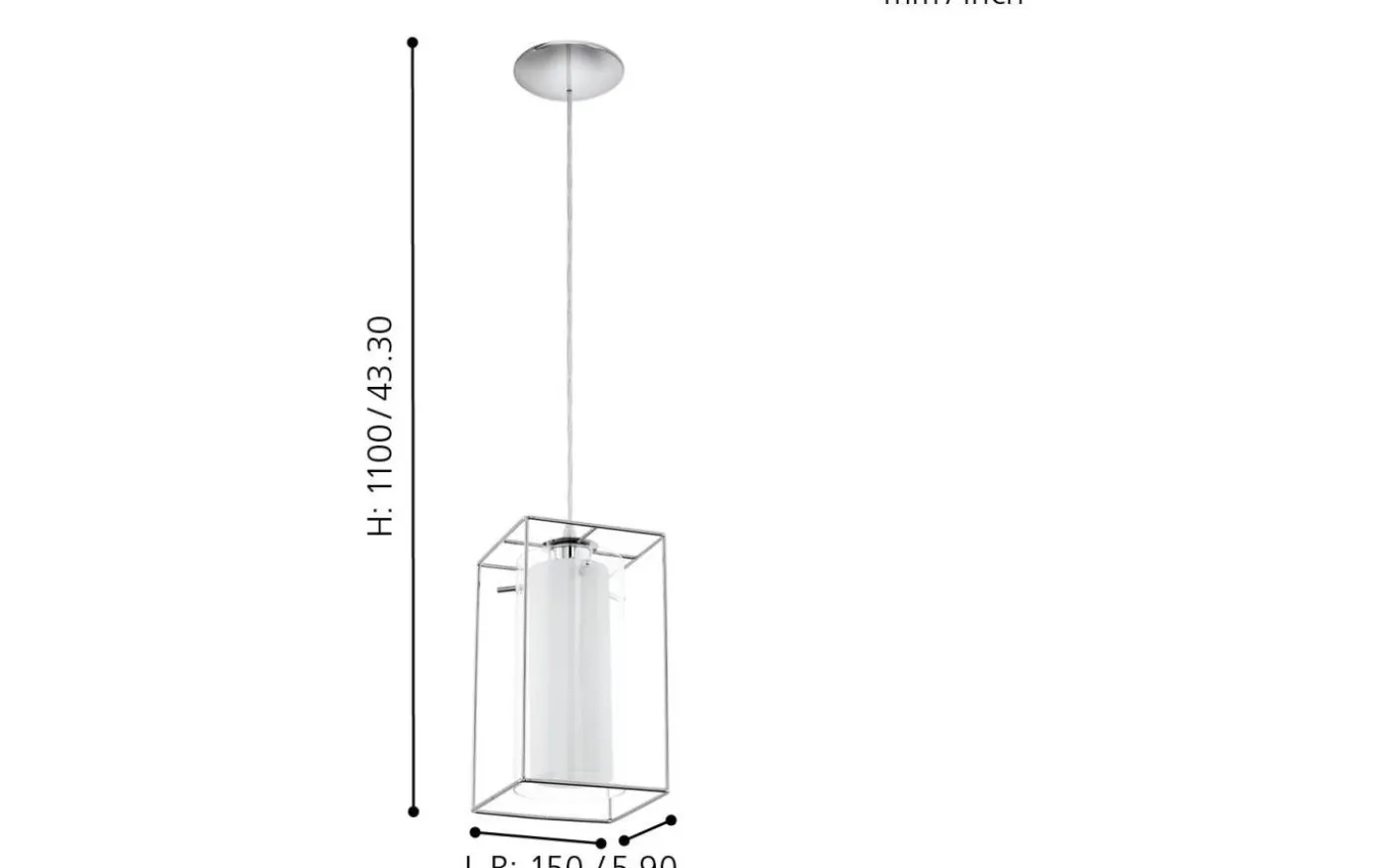 Loncino Fönsterlampa 15cm Krom