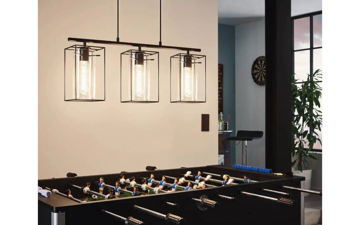 Loncino Taklampa 75cm 3L Svart