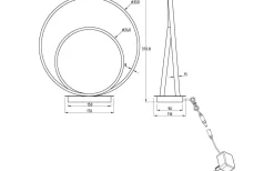 Loop Bordslampa 37cm 3-steg DIM LED 14W 3000K Champagne