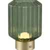Lord Bordslampa LED matt mässing/grön uppladdningsbar