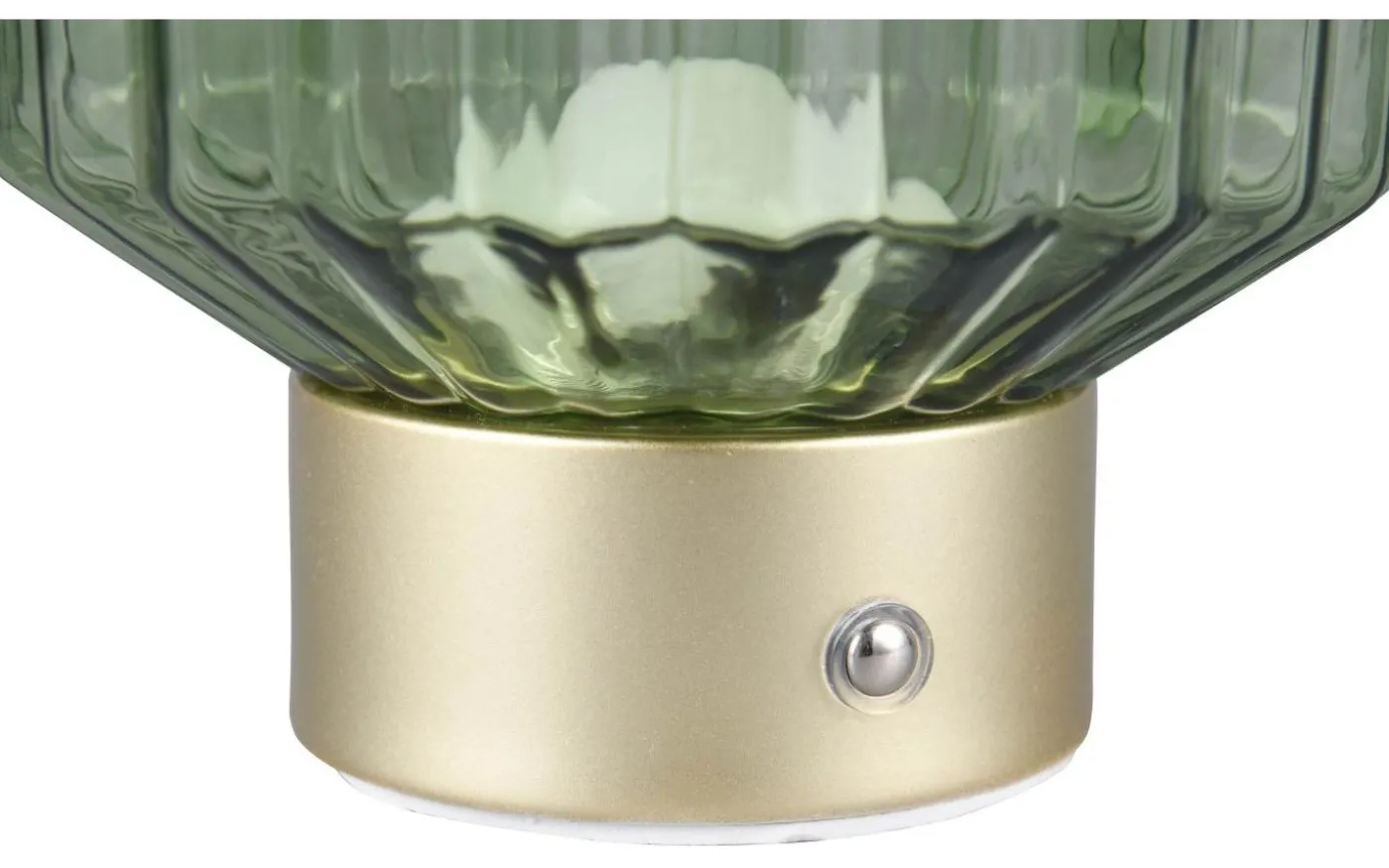 Lord Bordslampa LED matt mässing/grön uppladdningsbar