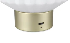 Lord Bordslampa LED matt mässing/vit uppladdningsbar