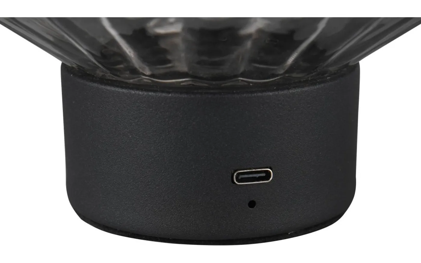 Lord Bordslampa LED mattsvart/rökfärgad uppladdningsbar