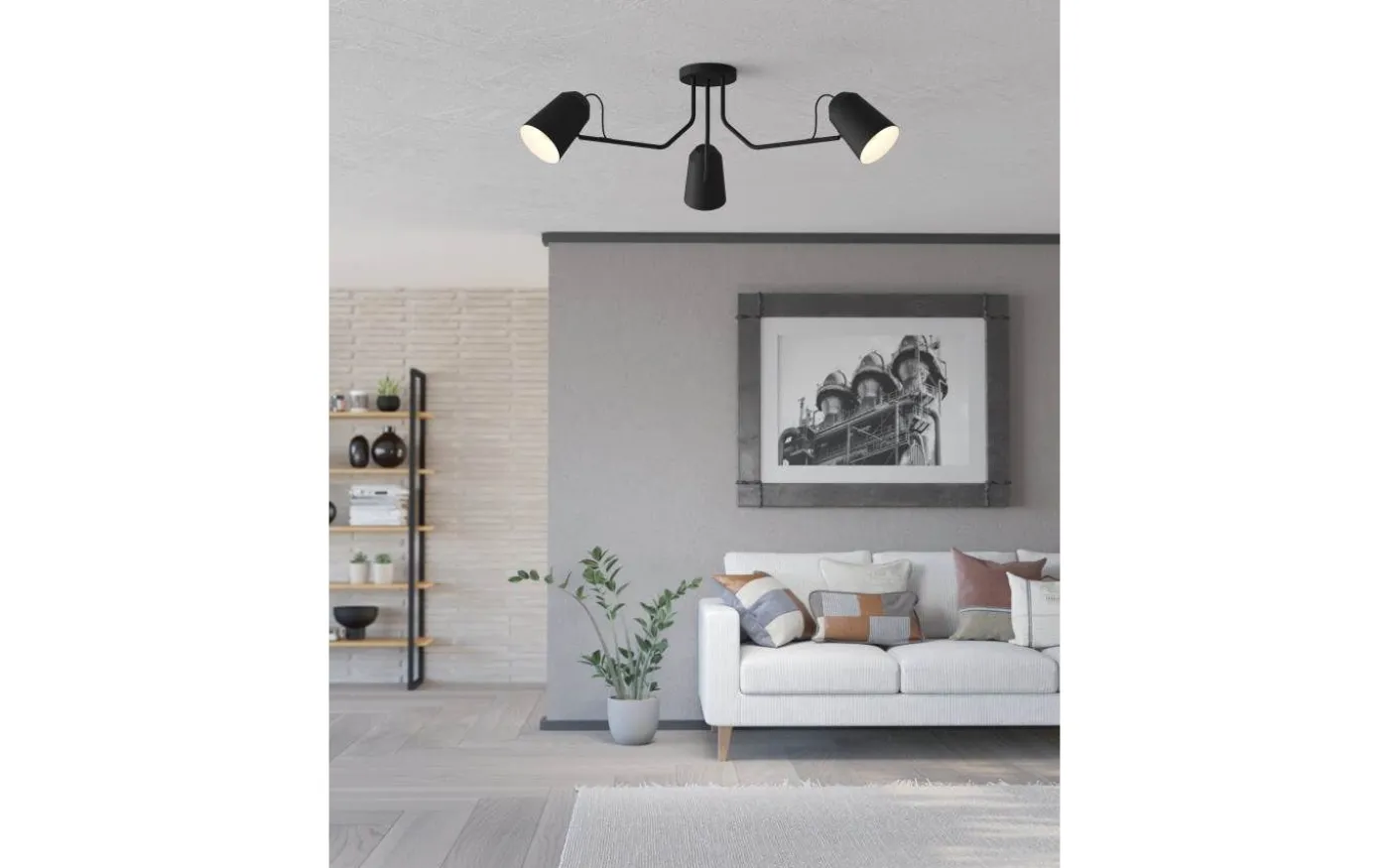 Loreto Plafond 114,5cm Svart