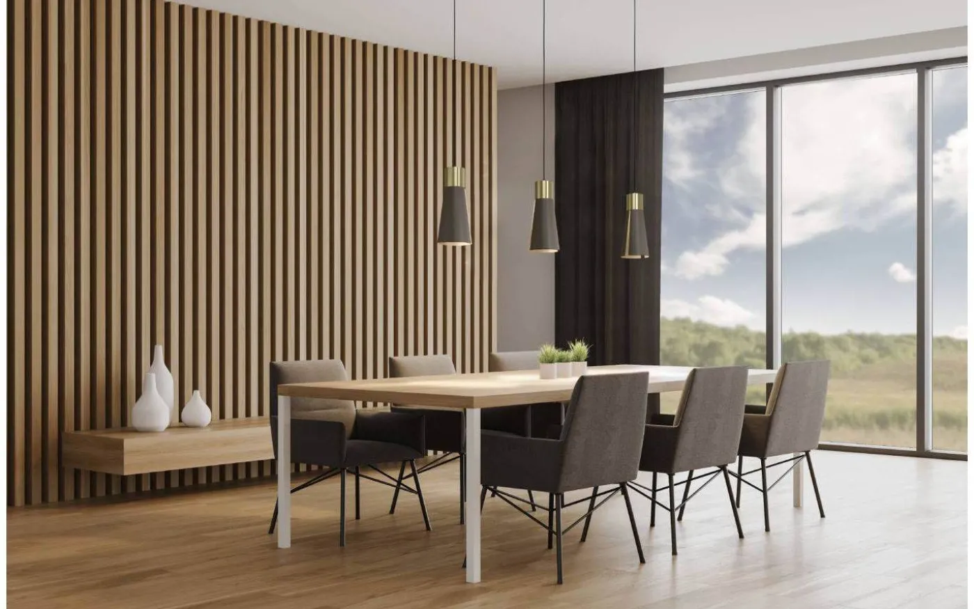 Losalomas Taklampa 84cm 3L Mocka