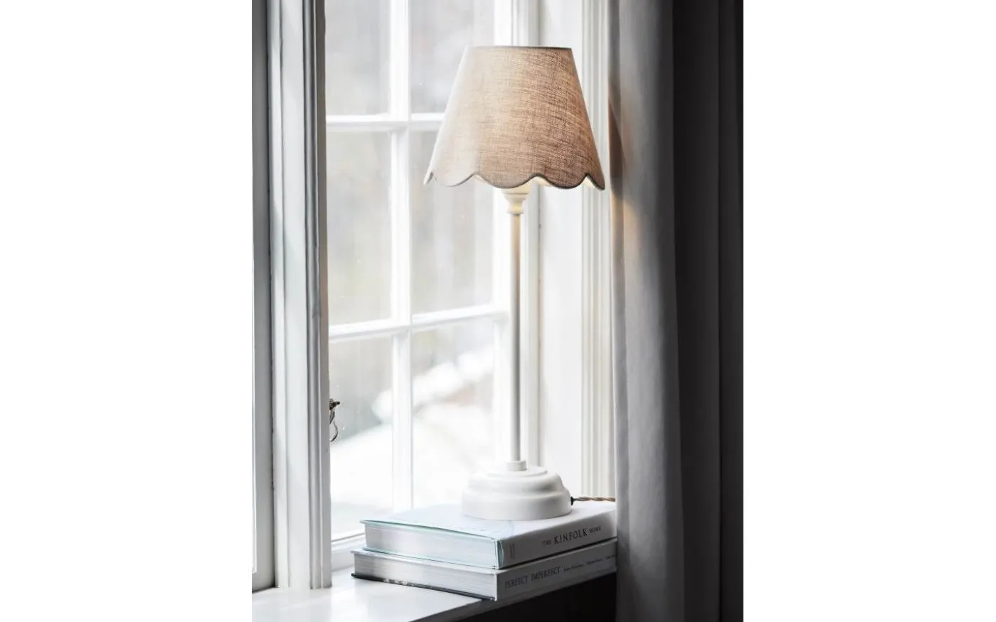 Lottie Lampfot 45cm Offwhite