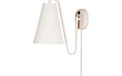 Lou Vägglampa Vit Bouclé/Beige