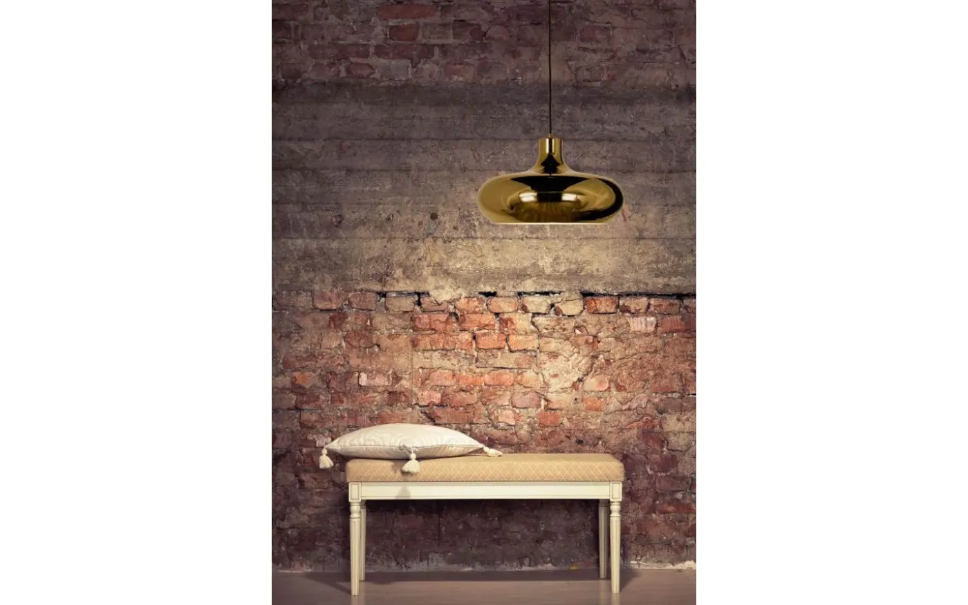 Lounge Taklampa 39cm Mörk Guld