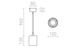 Loyd LED 1 Taklampa Svart/Matt nickel LED 4,5W 3000K
