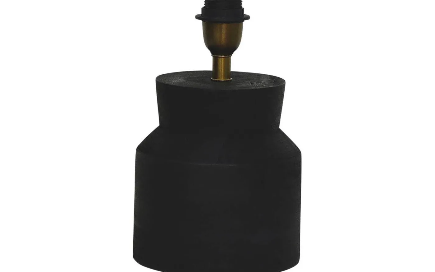 Lucien Lampfot 28cm Antik Svart