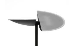 Lucius Golvlampa 1,8m LED 3000K 30W+6W Dimbar Svart/Krom