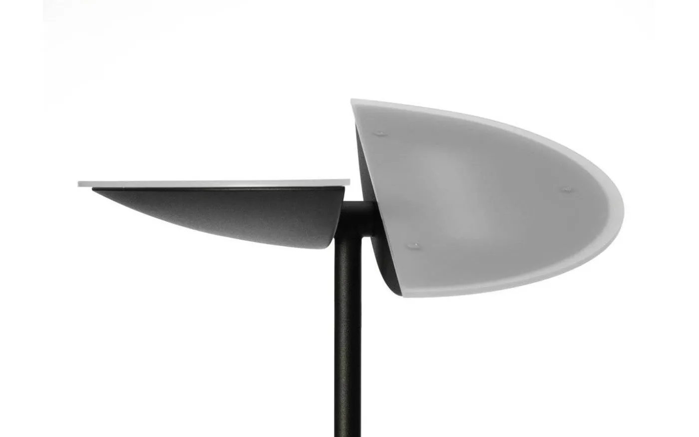 Lucius Golvlampa 1,8m LED 3000K 30W+6W Dimbar Svart/Krom