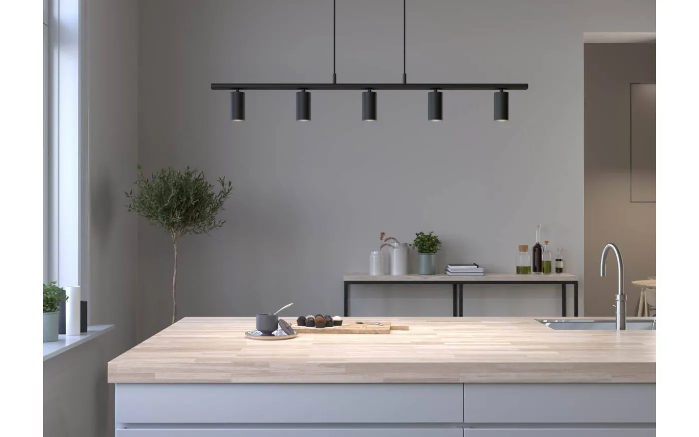 Lucy Taklampa 115cm Mattsvart