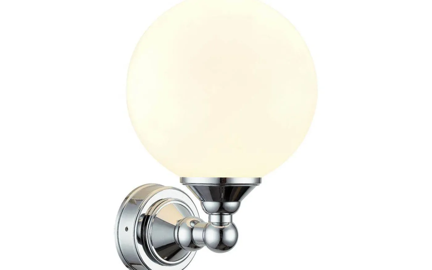 Lugano Vägglampa Krom IP44