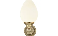 Luigi Vägglampa Antik/Opal IP44