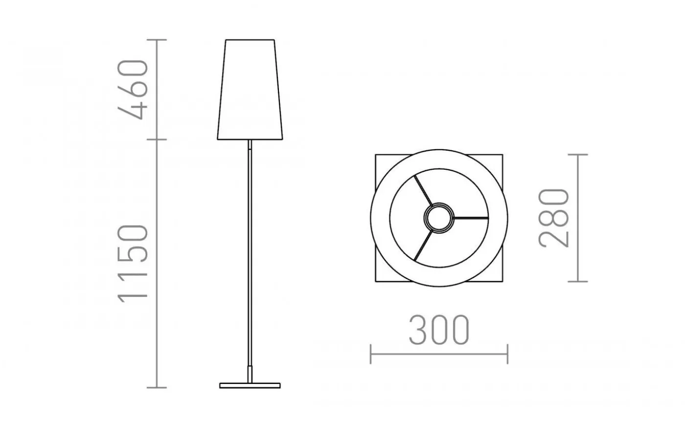 Lulu Golvlampa 160cm Svart/Krom E27