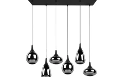 Lumina Takpendel 6-delad E14 mattsvart