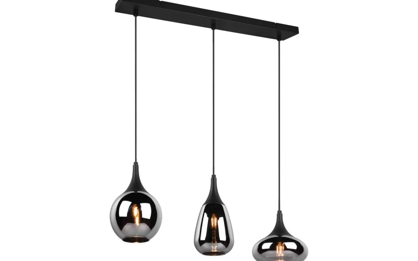 Lumina Takpendel 3-delad E14 mattsvart