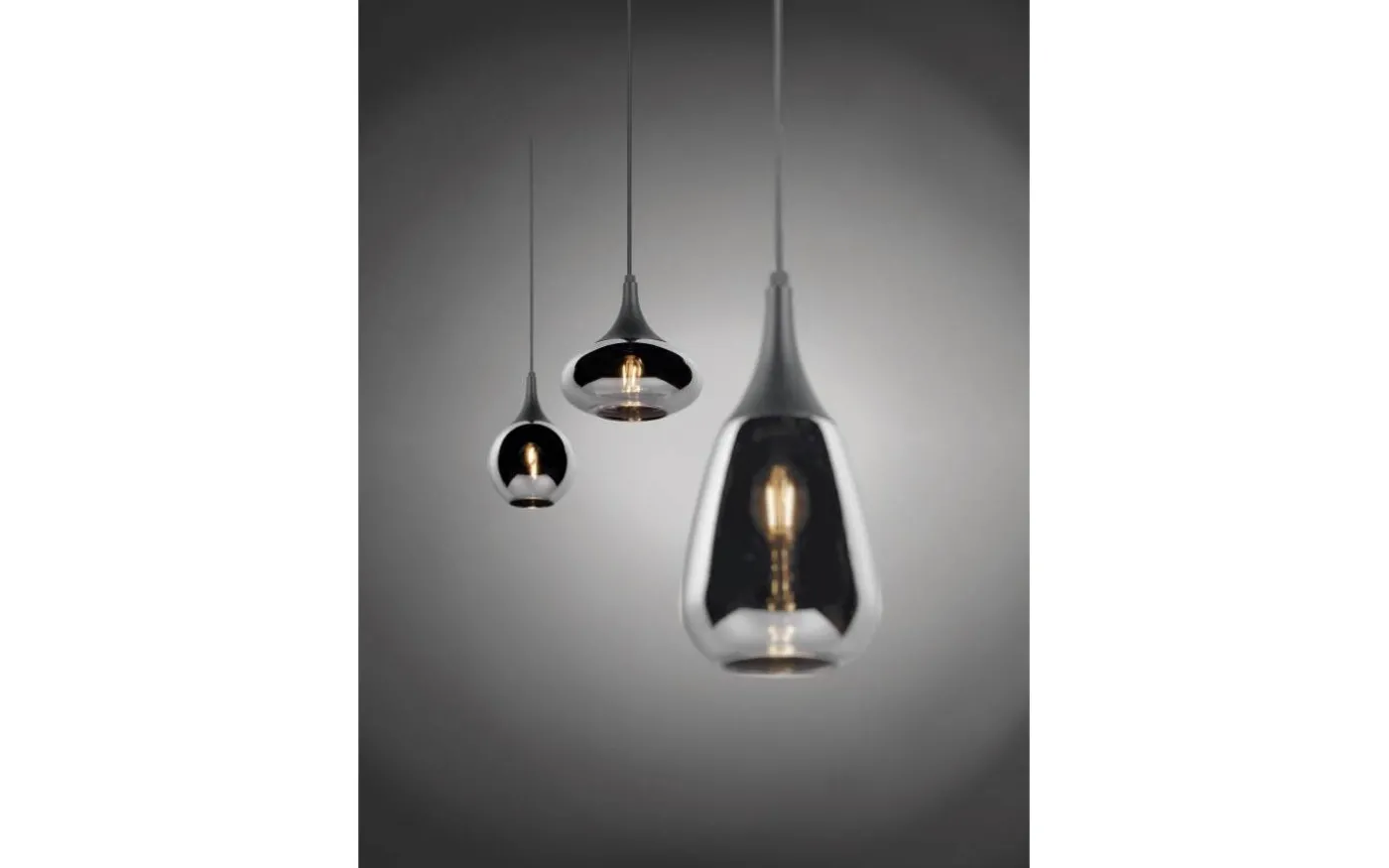 Lumina Takpendel 3-delad E14 mattsvart