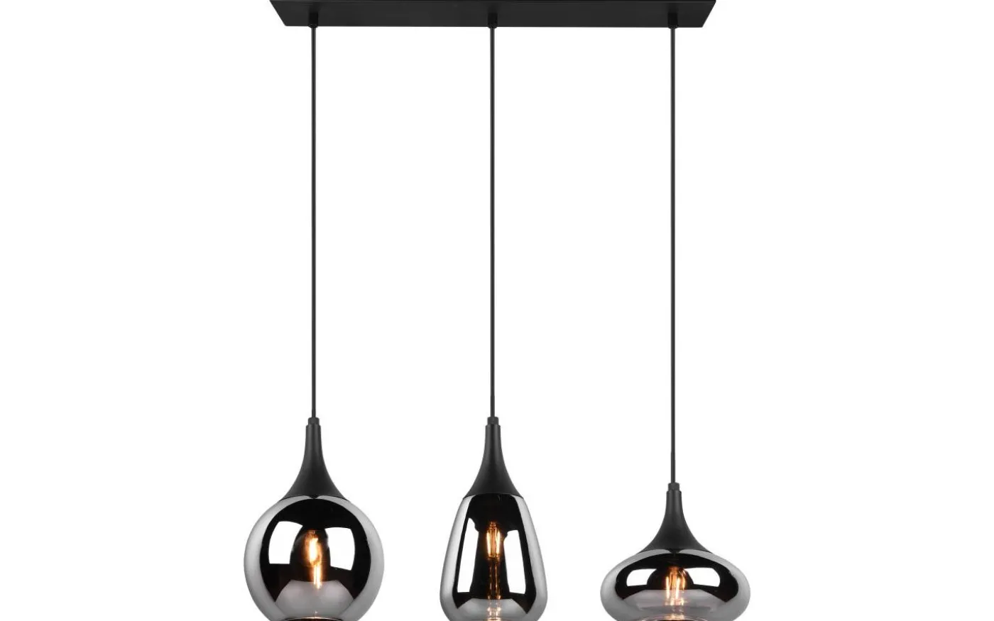 Lumina Takpendel 3-delad E14 mattsvart