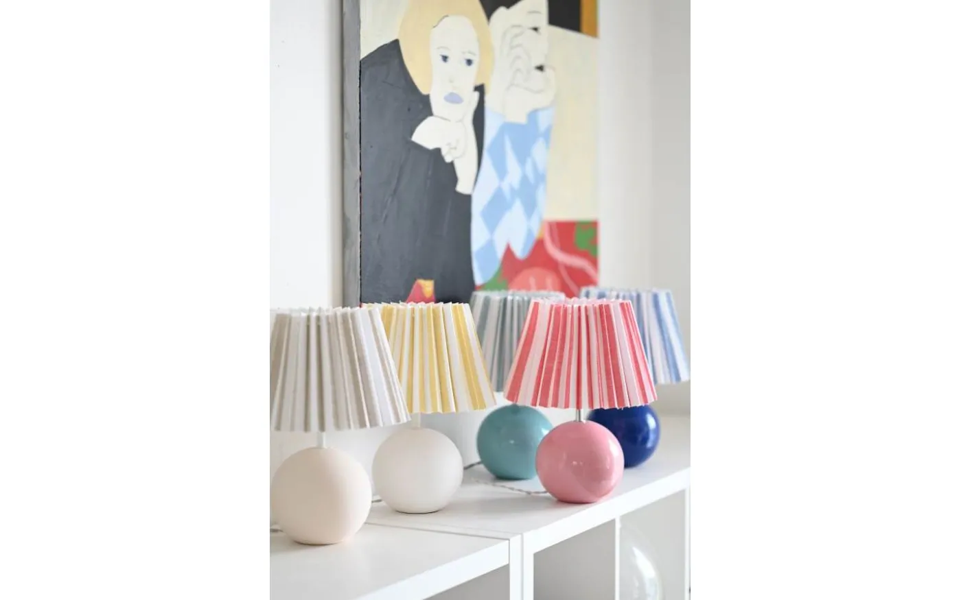 Luminery Lampfot 23cm Royal Blue