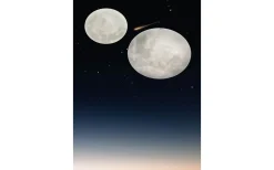 Lunar Plafond LED 60cm vit