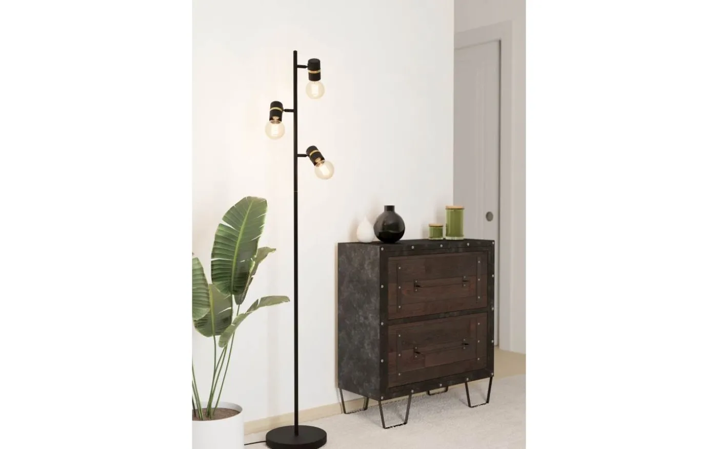 Lurone Golvlampa 160cm Svart