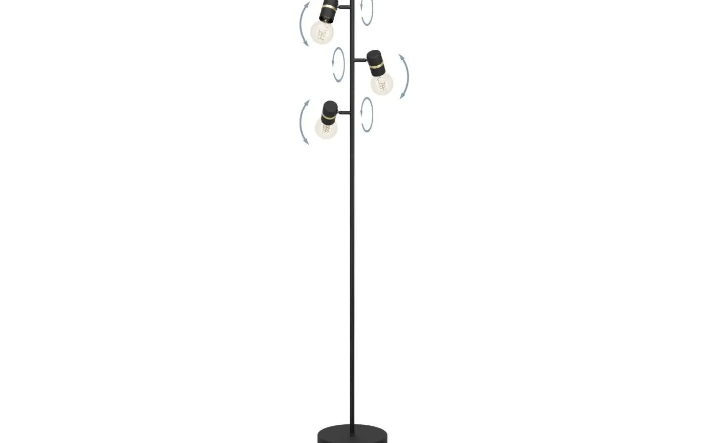 Lurone Golvlampa 160cm Svart