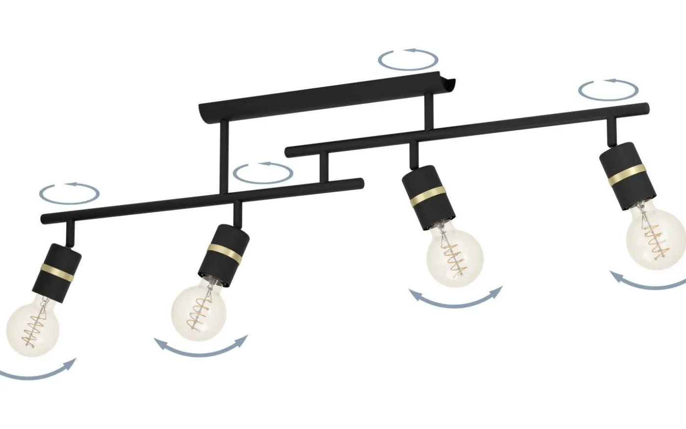 Lurone Plafond 100cm Svart