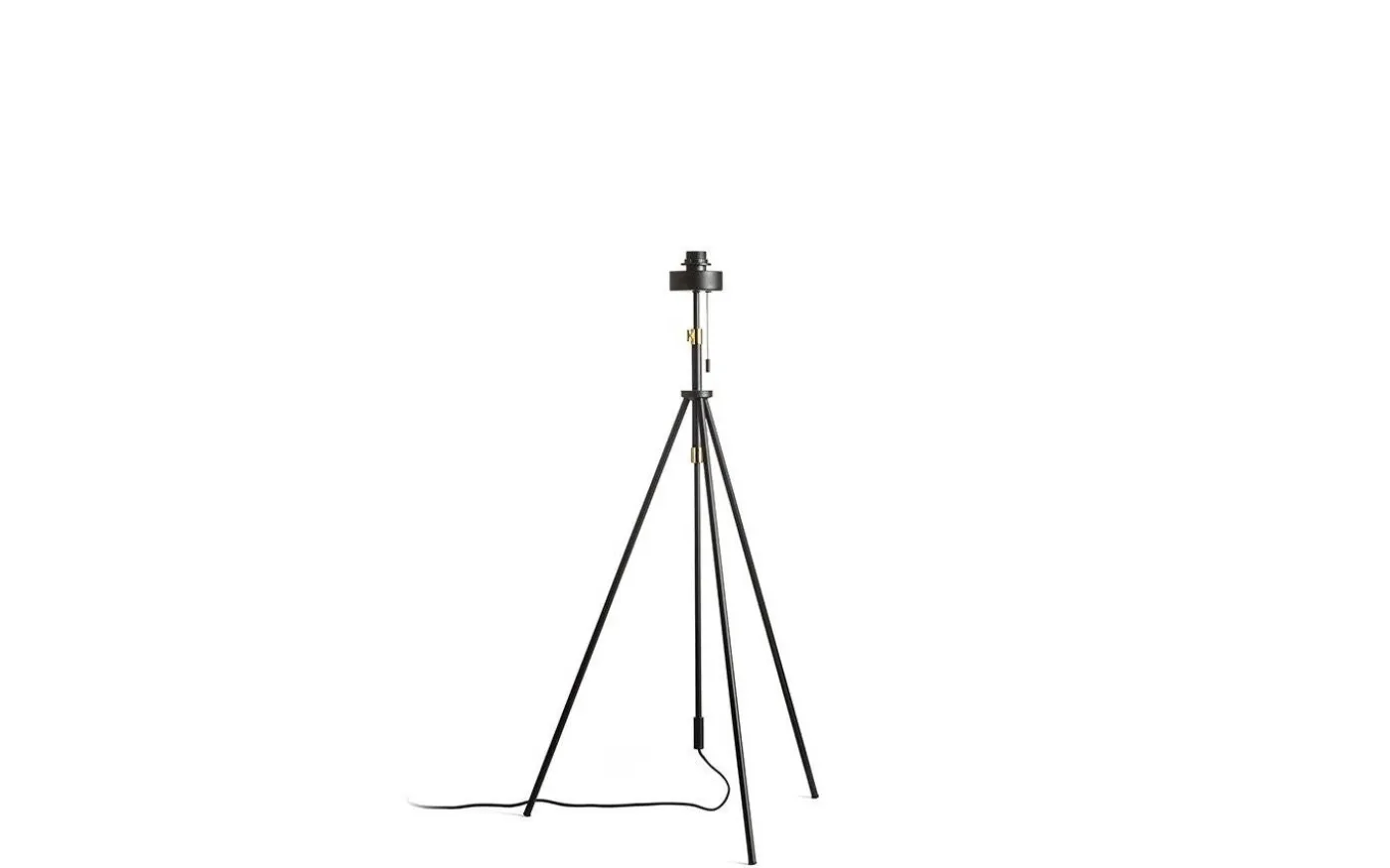 Luton Golvfot 156cm Svart/Mässing