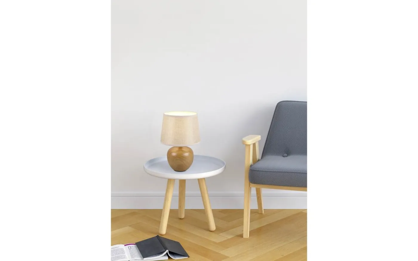 Luxor Bordslampa 26cm E14 träimitation